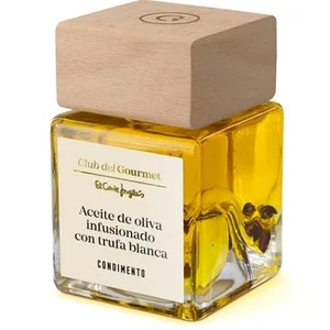 Condimento de Aceite de Oliva Virgen Extra Infusionado con Trufa Blanca  Club del Gourmet 100 ML