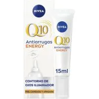 Contorno de Ojos Antiarrugas Energy Nivea Q10, Tubo 15 Ml