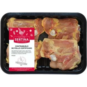 Contramuslos de Pollo Certificado 4 Unidades Peso Aproximado Sertina 650 G