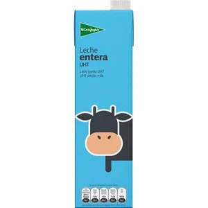 Leche Entera de Asturias  el Corte Ingles 1 L