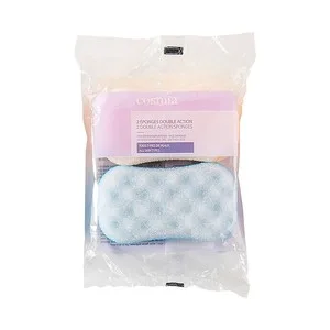 Cosmia Esponjas de Doble Acción (exfoliación Facial Intensa) para Todo Tipo de Pieles 2 Uds.