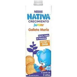 Crecimiento Junior Preparado Lácteo Infantil con Galleta María desde 3 Años sin Aceite de Palma Nestle Nativa