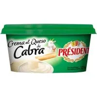 Crema al Queso de Cabra President, Tarrina 125 G