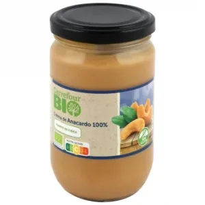 Crema de Anacardos Ecológica Carrefour Bio sin Gluten 290 G.