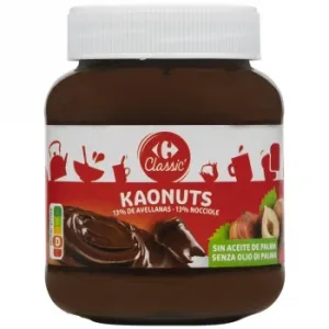 Crema de Avellanas Carrefour Classic sin Aceite de Palma 400 G.