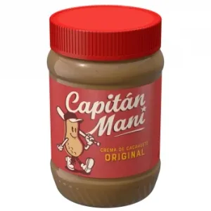 Crema de Cacahuete Suave Capitán Maní sin Gluten y sin Lactosa 510 G.