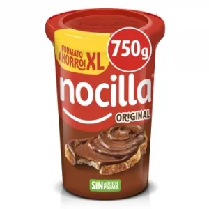 Crema de Cacao con Avellanas Nocilla sin Gluten 750 G.