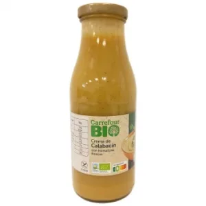 Crema de Calabacín Ecológica Carrefour Bio sin Gluten 500 Ml.