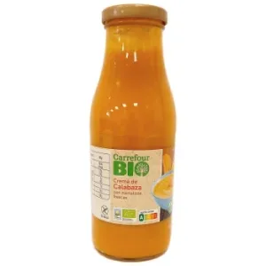 Crema de Calabaza Ecológica Carrefour Bio sin Gluten 500 Ml.