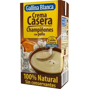 Crema de Champiñones con Pollo Casera sin Gluten Gallina Blanca 500 ML