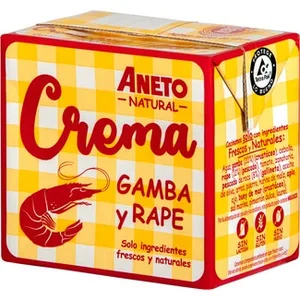 Crema de Gamba y Rape sin Gluten sin Lactosa Aneto