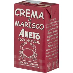 Crema de Marisco 100% Natural sin Gluten y sin Lactosa Aneto