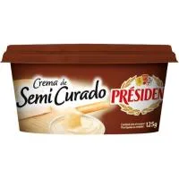 Crema de Queso Semicurado President, Tarrina 125 G