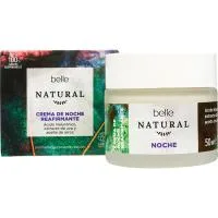 Crema Facial Reafirmante de Noche Belle Natural, Tarro 50 Ml