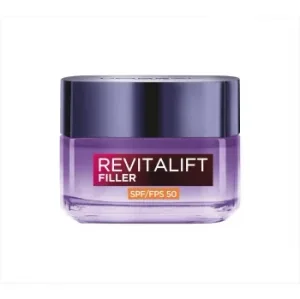 Crema Rellenadora Intensiva Antiedad SPF 50 Revitalift Filler L'oreal Paris 50 Ml.