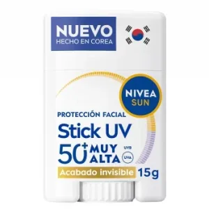 Crema Solar Facial en Stick UV Tacto Sedoso Spf50+ Nivea Sun 15 G.