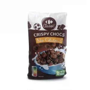 Crispy Choc Carrefour sin Gluten 400 G.