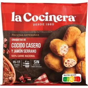 Croquetas de Cocido Casero con Jamón 500 Gr