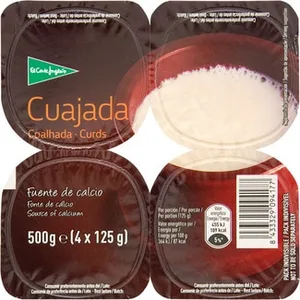 Cuajada de Vaca Pack 4 el Corte Ingles 125 G