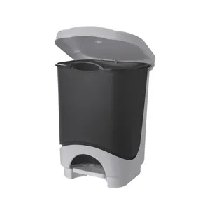 Actuel Cubo de Basura de Pedal Negro Actuel 24 L.