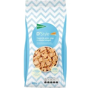 D'style Cereales de Desayuno en Copos Tostados de Arroz y Trigo Integral el Corte Ingles