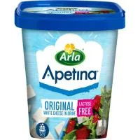 Dados de Queso Apetina sin Lactosa Arla, Tarrina 200 G