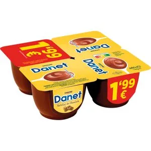 Danet de Chocolate Natillas Pack de 4 Und. 4 X 120 Gr