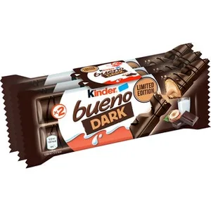 Dark Barritas de Chocolate Negro y Avellanas Pack 2 de 2 Barritas Kinder