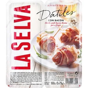 Dátiles con Bacon sin Gluten Pack 2 X 75 G la Selva