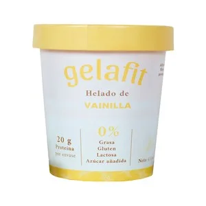 Gelafit Tarrina de Helado de Vainilla, sin Gluten y sin Lactosa 450 Ml. 290 G