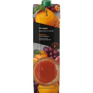 Defense Bebida de Zumo de Cítricos con Granada 0% Azúcares Añadidos con Ginseng y Tiamina el Corte Ingles Selection 1 L