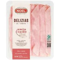 Delizias de Jamón Cocido Extra Noel, Bandeja 120 G