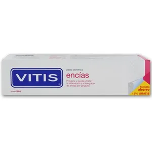 Vitis Dentífrico con Flúor Especial para Encías Sensibles Vitis 150 Ml.