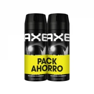 Desodorante en Spray Black Axe Pack de 2 Unidades de 150 Ml.