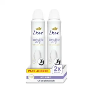 Desodorante en Spray Invisible Dry Dove Pack de 2 Unidades de 200 Ml.