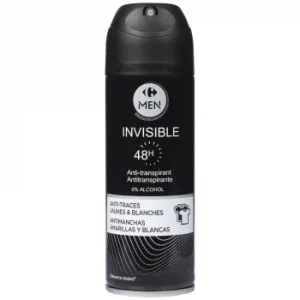 Desodorante en Spray Invisible Men Carrefour 200 Ml.