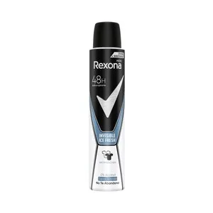 Rexona Desodorante en Spray para Hombre, con Protección Anti Manchas y sin Alcohol Rexona Men Invisible Ice Fresh 200 Ml.