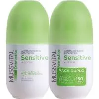 Desodorante Sensitive Mussvital Dermoactive, Pack 2x75 Ml