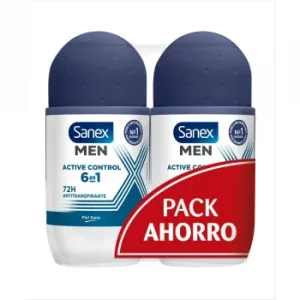 Desodorante Roll-on Active Control Sanex Men Pack 2 Unidades de 50 Ml.
