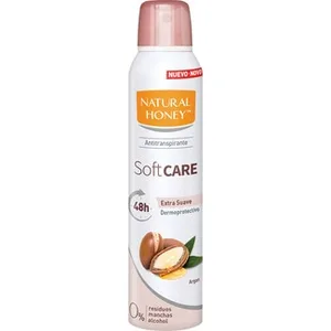 Desodorante Soft Care Extra Suave 48 H Argán 0% Alcohol, Residuos y Manchas Natural Honey