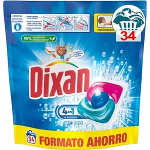 Detergente Cápsulas Total 3 + 1 Trio Caps Dixan