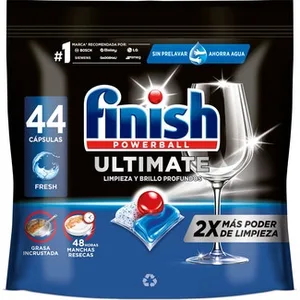 Detergente Lavavajillas Powerball Ultimate All In 1 con Tegnología Activelift Finish