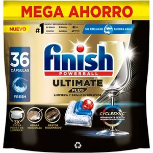 Detergente Lavavajillas Powerball Ultimate Plus Fresh All In 1  Finish 9.98 Unidad
