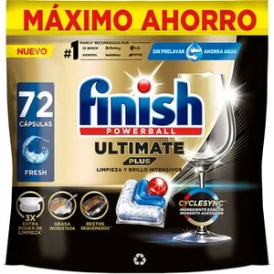 Detergente Lavavajillas Powerball Ultimate Plus Fresh Máximo Ahorro Finish 73.17 Dosis