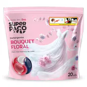 Detergente Máquina Cápsulas Floral Super Paco de Dia Bolsa 20 Unidades