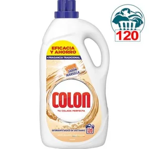 Detergente Máquina Líquido Jabón Marsella para Ropa Blanca y de Color  Colon 120.79 Dosis