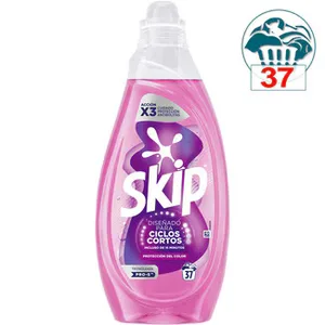 Detergente Máquina Líquido para Ciclos Cortos Cuidado Protección del Color Skip