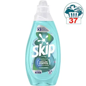 Detergente Máquina Líquido para Ciclos Cortos Eficacia Express Elimina los Malos Olores Skip
