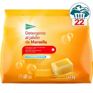 Detergente Polvo al Jabón de Marsella con Oxígeno Activo  el Corte Ingles 21.81 Cacito