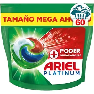 Detergente Cápsulas Extra Poder Quitamanchas Todo en 1 Pods  Ariel 59.43 Dosis